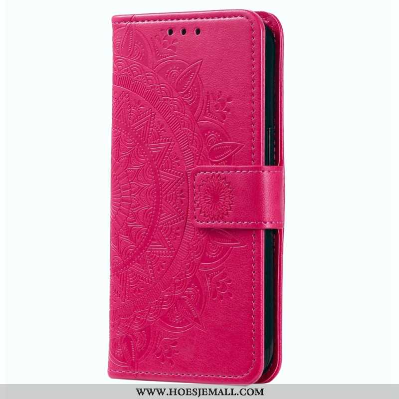 Bescherming Hoesje Xiaomi Redmi Note 13 Pro Plus 5g Mandala Zon Met Riem