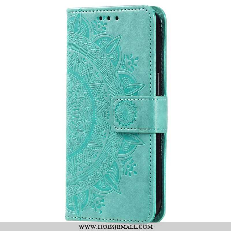 Bescherming Hoesje Xiaomi Redmi Note 13 Pro Plus 5g Mandala Zon Met Riem