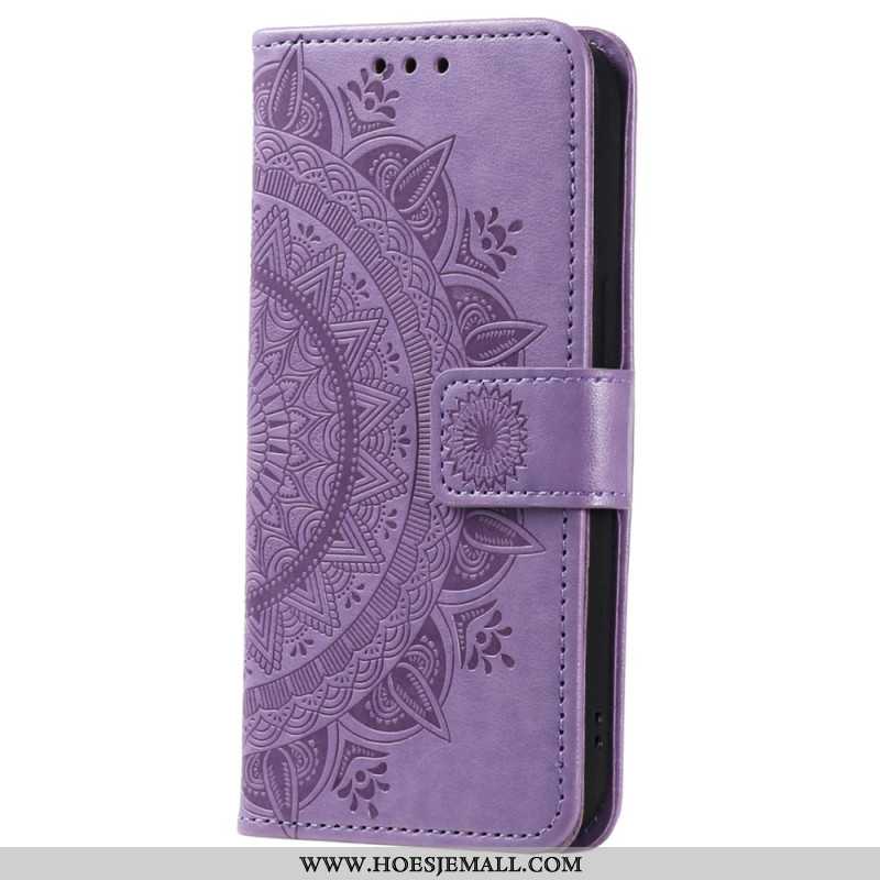 Bescherming Hoesje Xiaomi Redmi Note 13 Pro Plus 5g Mandala Zon Met Riem