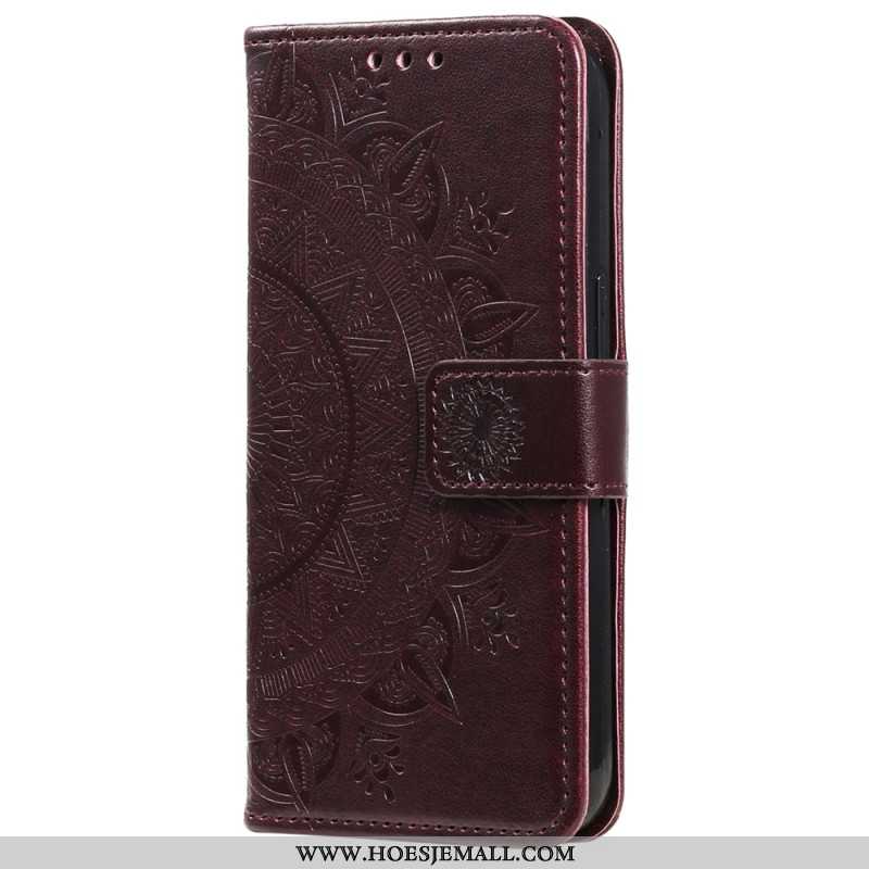 Bescherming Hoesje Xiaomi Redmi Note 13 Pro Plus 5g Mandala Zon Met Riem