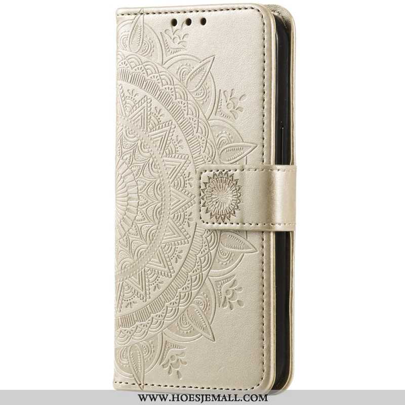 Bescherming Hoesje Xiaomi Redmi Note 13 Pro Plus 5g Mandala Zon Met Riem