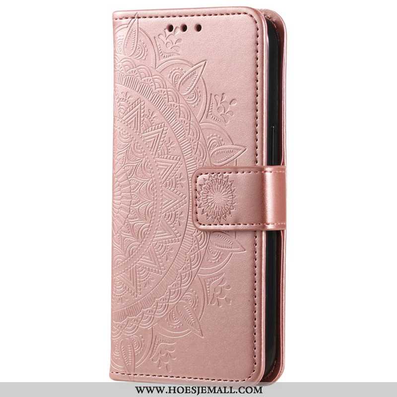 Bescherming Hoesje Xiaomi Redmi Note 13 Pro Plus 5g Mandala Zon Met Riem