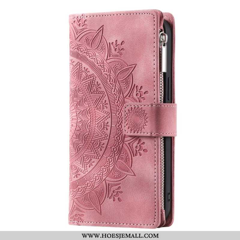 Leren Hoesje Voor Xiaomi Redmi Note 13 Pro Plus 5g Portemonnee Met Mandala-band