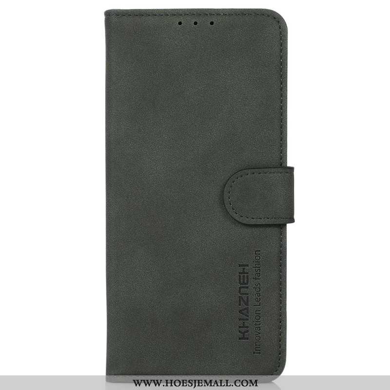 Flip Case Leren Xiaomi Redmi Note 13 Pro Plus 5g Khazneh Suède-effect