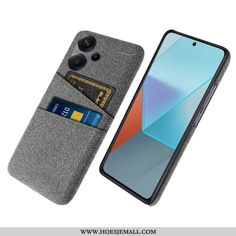 Hoesje Xiaomi Redmi Note 13 Pro Plus 5g Stoffen Kaarthouder