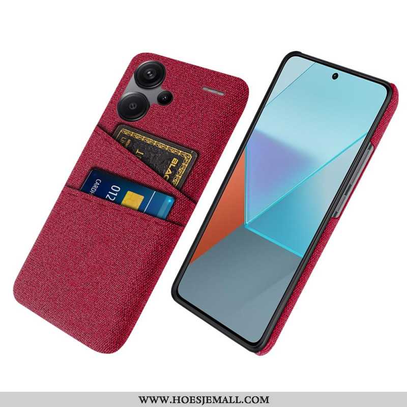 Hoesje Xiaomi Redmi Note 13 Pro Plus 5g Stoffen Kaarthouder