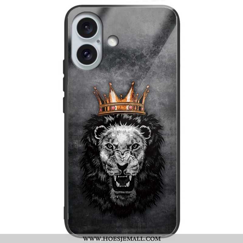 Hoesje iPhone 16 Plus Patroon Van Gehard Glas