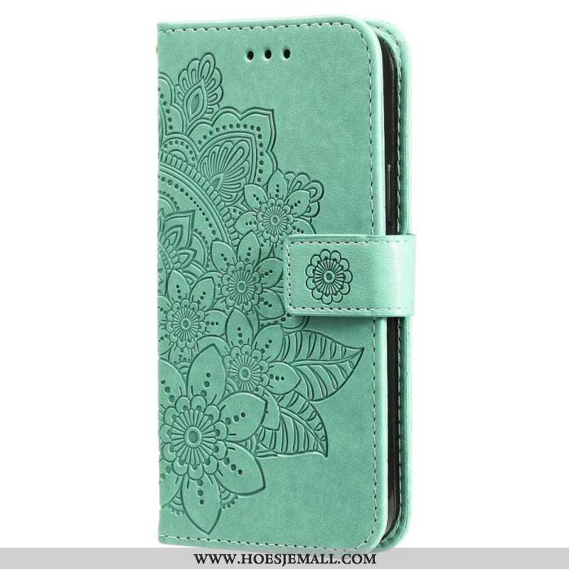 Leren Hoesje iPhone 16 Plus Mandala-print Bescherming Hoesje