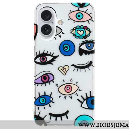 Hoesje iPhone 16 Plus Ogen Bescherming Hoesje