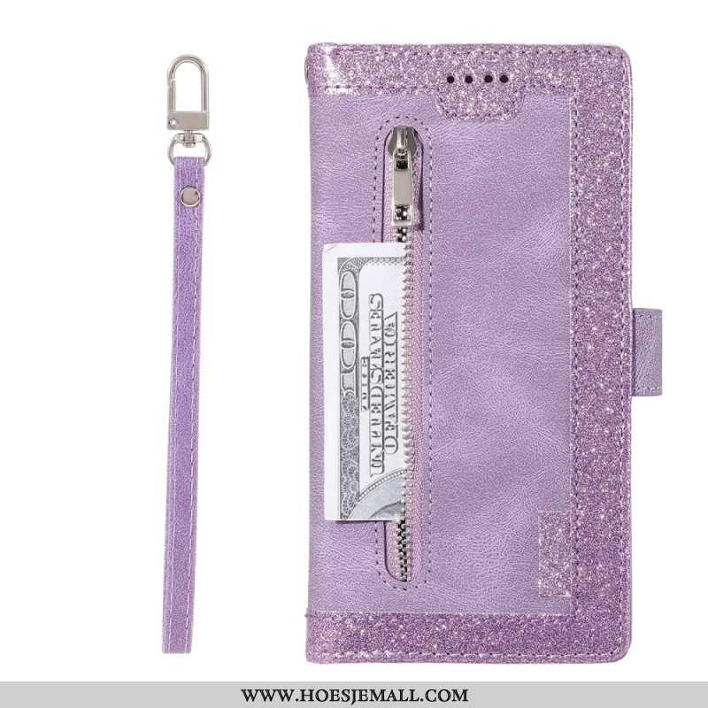 Folio-hoesje iPhone 16 Plus Telefoonhoesje A9 Lanyard-kaarthouder