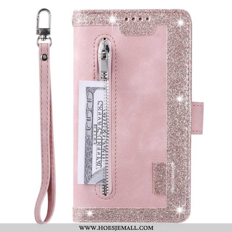 Folio-hoesje iPhone 16 Plus Telefoonhoesje A9 Lanyard-kaarthouder