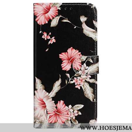 Folio-hoesje iPhone 16 Plus Telefoonhoesje Rododendrons