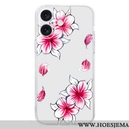 Cover Hoesje iPhone 16 Plus Telefoonhoesje Kersenbloesems