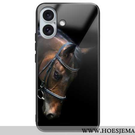 Hoesje iPhone 16 Plus Paardenhoofd Gehard Glas