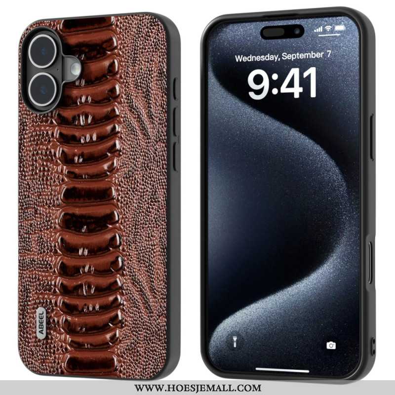 Cover Hoesje iPhone 16 Plus Telefoonhoesje Abeel Met Structuur