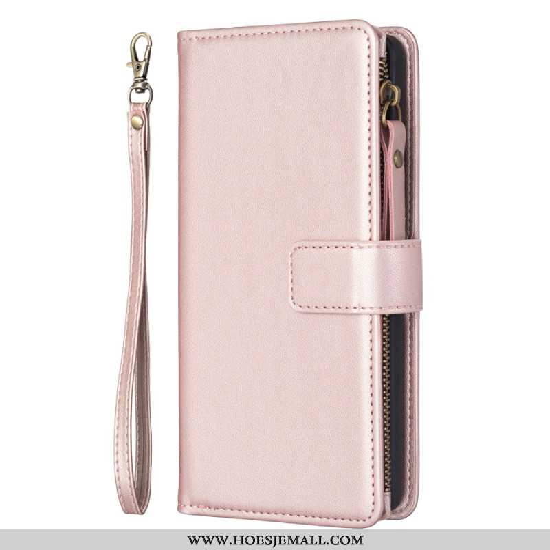 Leren Hoesje iPhone 16 Plus Portemonnee Bescherming Hoesje