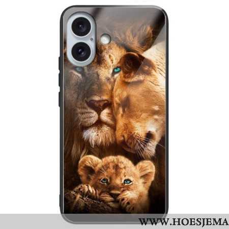 Hoesje iPhone 16 Plus Leeuwen Gehard Glas