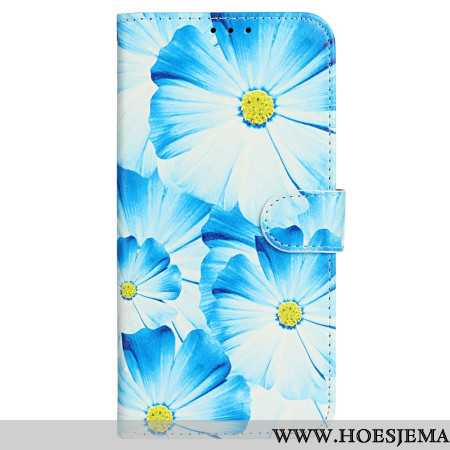 Leren Hoesje Voor iPhone 16 Plus Orchideeën