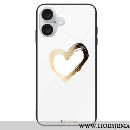 Hoesje iPhone 16 Plus Gehard Glas Voor Liefde Bescherming Hoesje