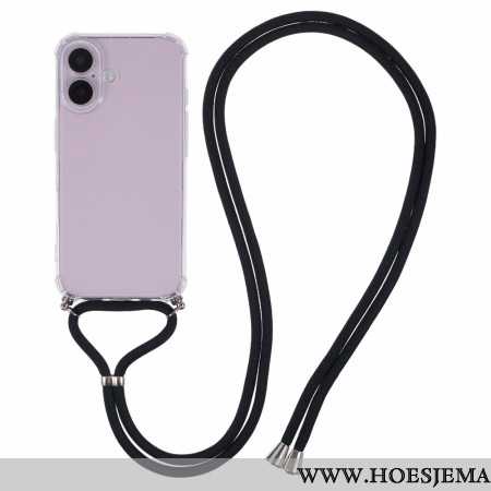 Hoesje iPhone 16 Plus Transparant Koord