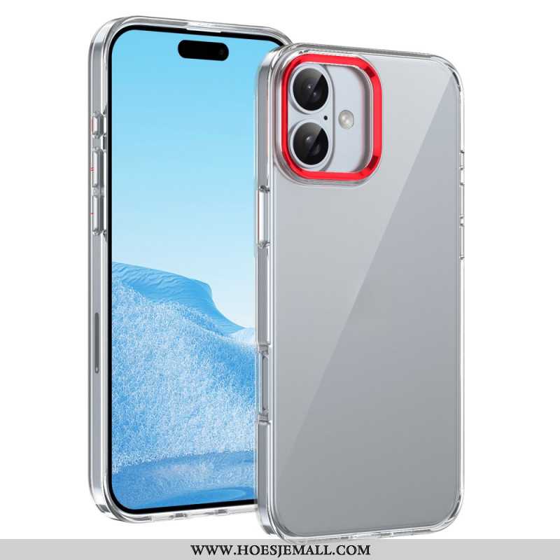 Hoesje Voor iPhone 16 Plus Cameraframe Van Aluminiumlegering