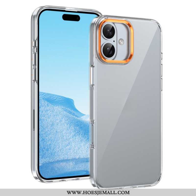 Hoesje Voor iPhone 16 Plus Cameraframe Van Aluminiumlegering