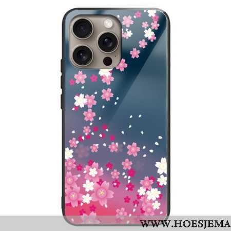 Hoesje Voor iPhone 16 Pro Max Hartenregen Van Gehard Glas