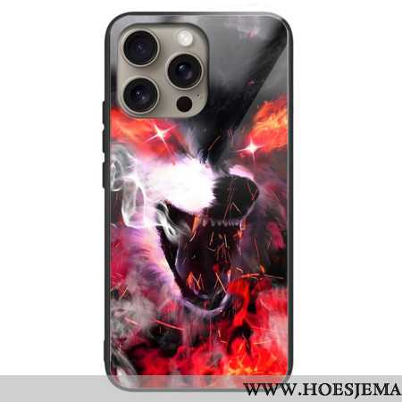 Hoesje iPhone 16 Pro Max Woeste Wolf Gehard Glas