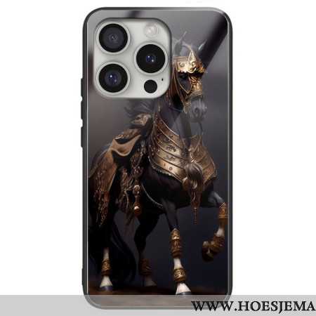 Hoesje iPhone 16 Pro Max Gemaskerd Paard Van Gehard Glas