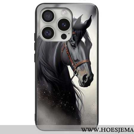 Hoesje iPhone 16 Pro Max Paard Gehard Glas