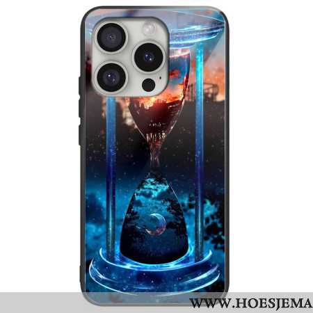 Case Hoesje iPhone 16 Pro Max Telefoonhoesje Zon- En Maangehard Glas