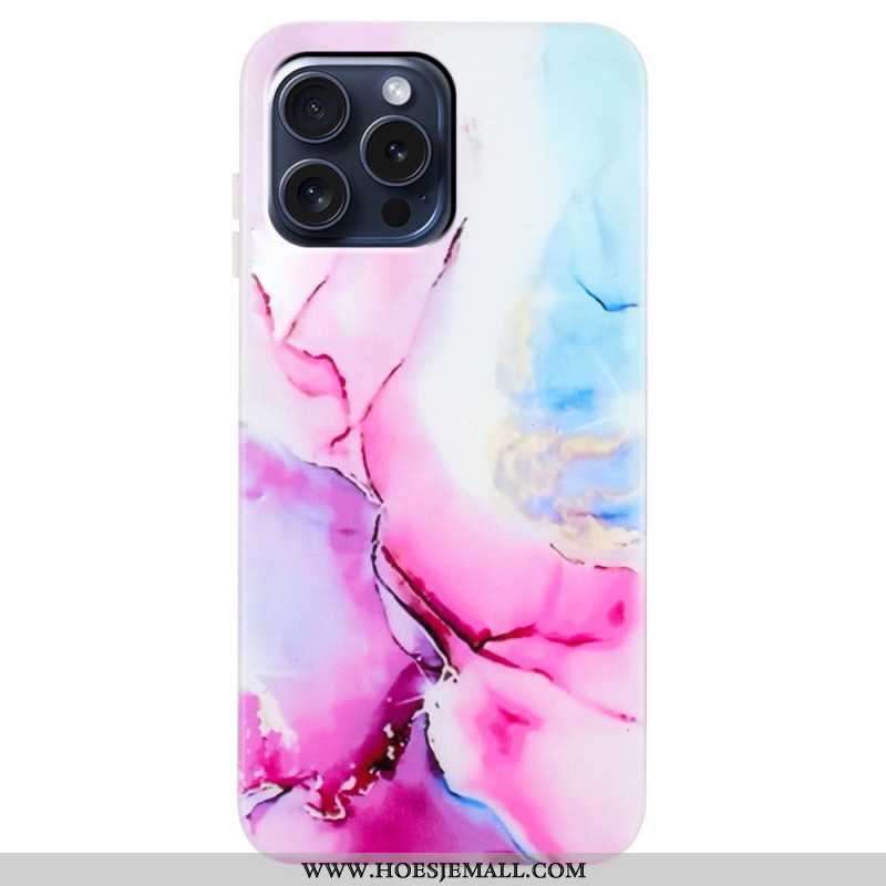 Hoesje Voor iPhone 16 Pro Max Gemarmerd Patroon