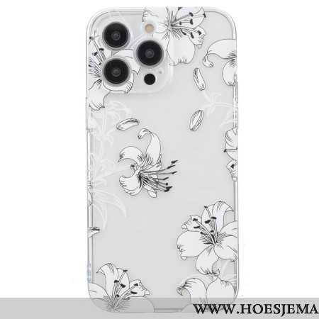 Hoesje Voor iPhone 16 Pro Max Witte Bloemen