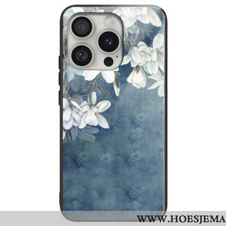 Case Hoesje iPhone 16 Pro Max Telefoonhoesje Magnolia Bedrukt Gehard Glas