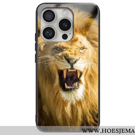 Hoesje Voor iPhone 16 Pro Max Leeuw Van Gehard Glas