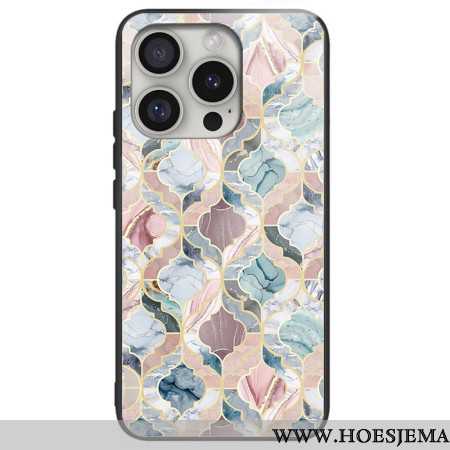 Hoesje Voor iPhone 16 Pro Max Gedrukt Patroon Van Gehard Glas