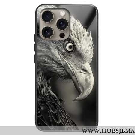 Case Hoesje iPhone 16 Pro Max Telefoonhoesje Adelaar Gehard Glas