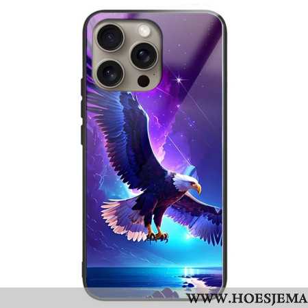 Hoesje iPhone 16 Pro Flying Eagle Gehard Glas Bescherming Hoesje