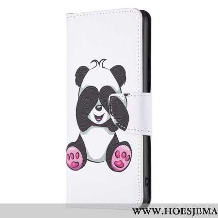 Leren Hoesje Voor iPhone 16 Pro Panda