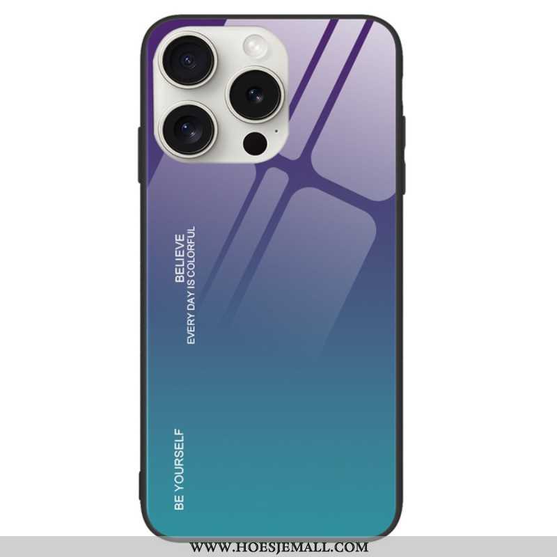 Hoesje iPhone 16 Pro Wees Jezelf Gehard Glas