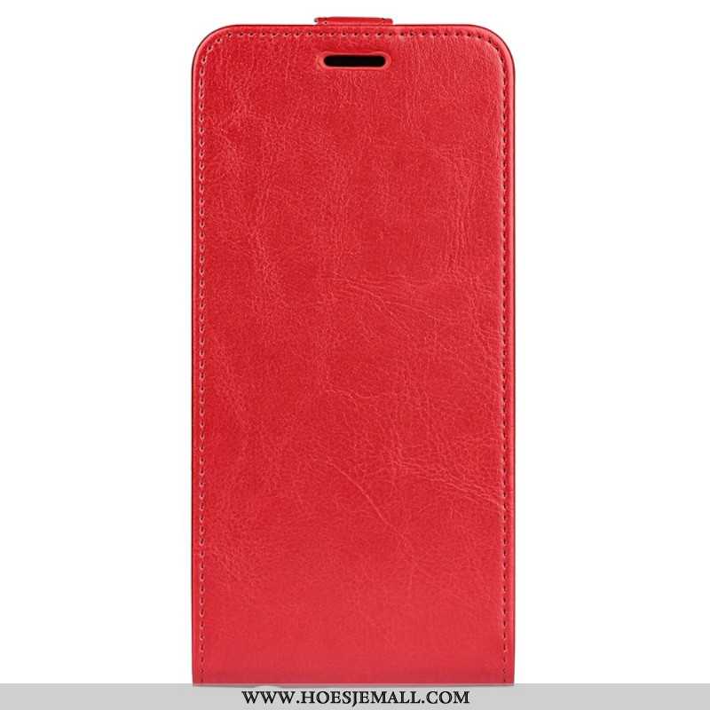 Leren Hoesje Voor iPhone 16 Pro Verticale Klep