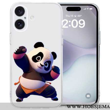 Cover Hoesje iPhone 16 Telefoonhoesje Transparante Pandarand