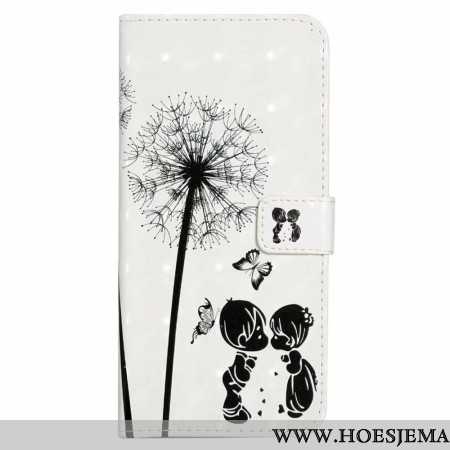 Folio-hoesje iPhone 16 Kinderen En Paardenbloem