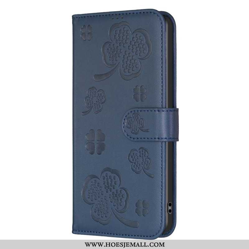 Flip Case Leren iPhone 16 Klavers