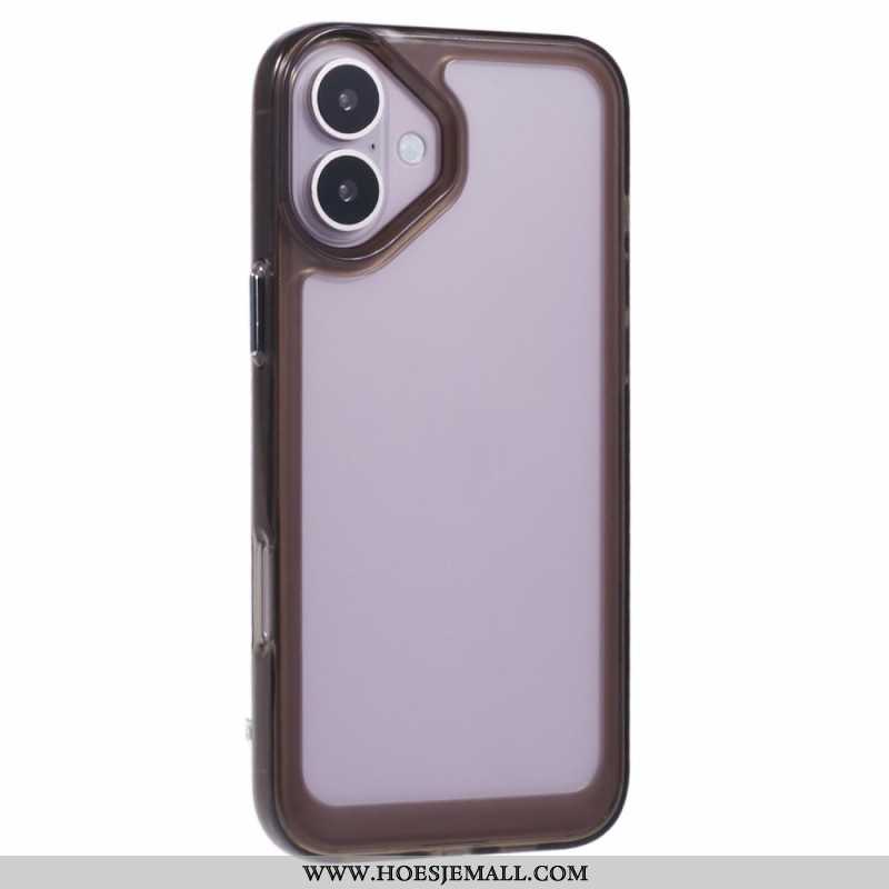 Cover Hoesje iPhone 16 Telefoonhoesje Hybride Transparant