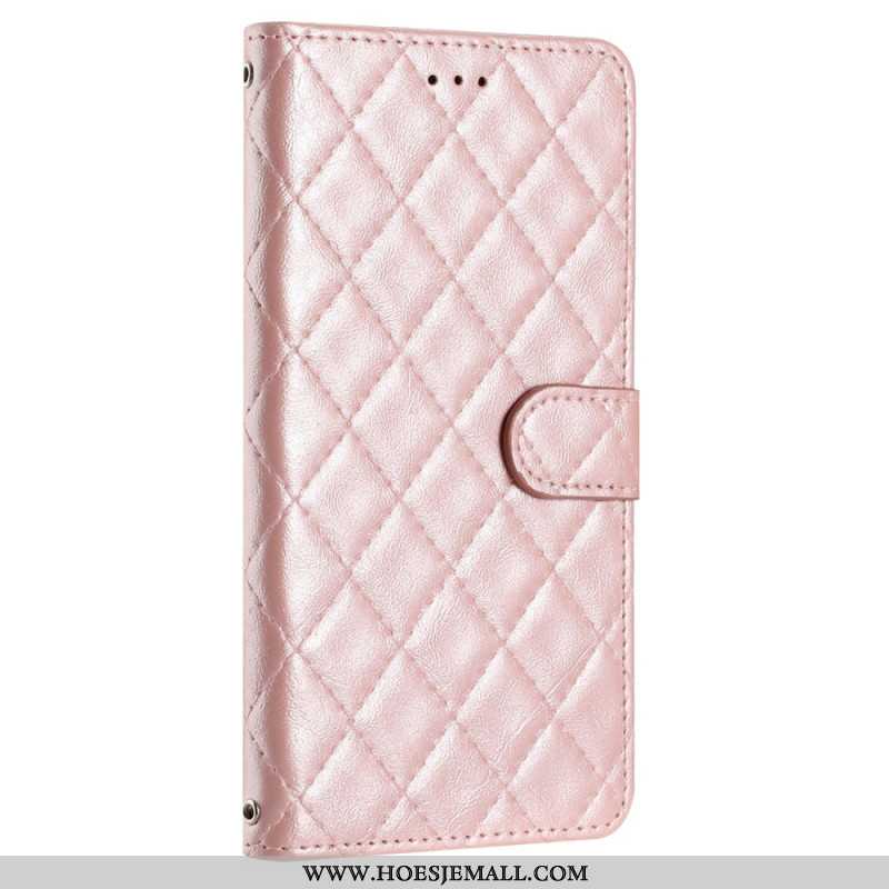 Leren Hoesje iPhone 16 Gewatteerd Bescherming Hoesje