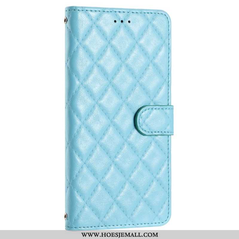 Leren Hoesje iPhone 16 Gewatteerd Bescherming Hoesje