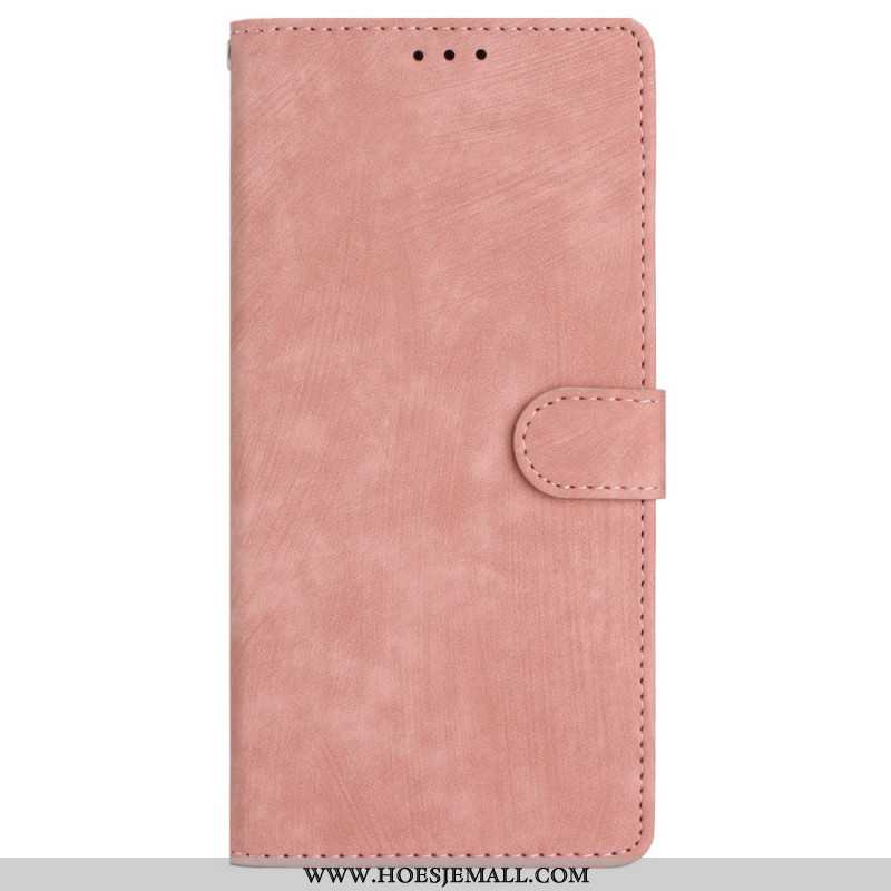 Leren Hoesje iPhone 16 Suède-effect Bescherming Hoesje