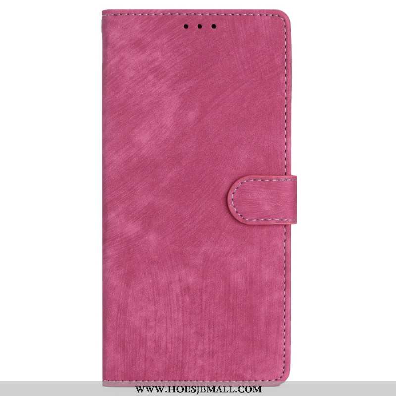 Leren Hoesje iPhone 16 Suède-effect Bescherming Hoesje